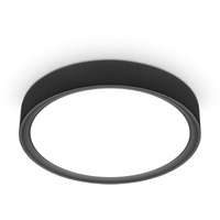 B.K.Licht LED Deckenleuchte, schwarz matt, 1xLED-Platine/12W