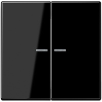 Jung KNX RF Taster 2fach, Duroplast, Serie LS schwarz