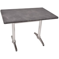 Garden Pleasure BRENTA Bistrotisch dunkelgrau 110,0 x 70,0 x