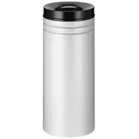 ReinigungsBerater Sicherheitspapierkorb, selbstlöschend, Stahl, 50 Liter, grau, schwarz