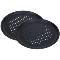 Spetebo Pizzablech im 2er Set - ∅ 32 cm