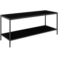 VCM Vita TV-Lowboard 36x45x36 cm Schwarz Holz/Metall/Stahl/Spanplatte