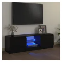 VidaXL TV-Schrank mit LED-Leuchten Schwarz 120x30x35,5 cm