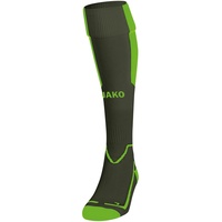 Jako Lazio Stutzenstrümpfe khaki/neongrün 4 39-42