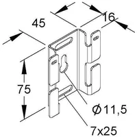 Niedax Montagebügel GRMB 50