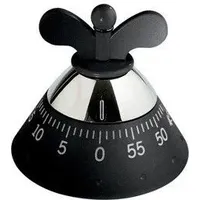 Alessi Kitchen Timer Ø 10,5 cm Kunststoff Schwarz