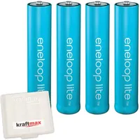 Kraftmax 4er Pack Eneloop LITE AAA Akkus - speziell
