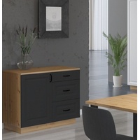 Kommode Stilo 100 cm Esszimmer Landhaus Grau Eiche Artisan
