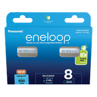 Panasonic eneloop (Gen 5) Micro AAA NiMH 800mAh, 8er-Pack