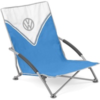 VW Collection VW T1 Bus Strandstuhl mit Tragetasche (Front/Blau