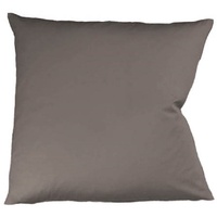 FLEURESSE Uni Colours, Mako-Satin, Espresso, 80 x 80