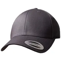 Flexfit Curved Classic Snapback Cap, Farbe Charcoal Grau