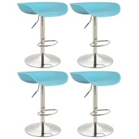 CLP 4er Set Barhocker Anaheim Kunststoff I Thekenhocker Mit