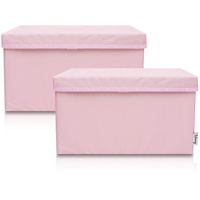 Lifeney 2-Set Aufbewahrungsbox Kinder (37x25x21cm) I Aufbewahrungskorb für Kinderzimmer