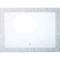 Beliani Wadspiegel Transparent 60 x 80 cm mit LED-Beleuchtung