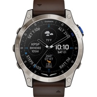 Garmin D2 Mach 1 Aviator Oxford Brown Leather Band