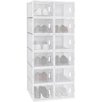 Woltu Schuhbox 50 x 111,5 x 35,5 cm weiß