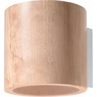 Licht-Erlebnisse Wandleuchte Holz in Natur Wohnzimmer Schlafzimmer B:10 cm
