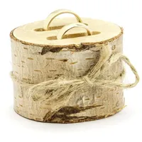 Partydeco Ringkissen Holz Baumscheibe 6 cm x 1 Stück