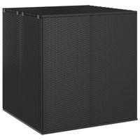 VidaXL Garten-Kissenbox PE Rattan 100x97,5x104 cm Schwarz