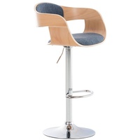 CLP Barhocker Kingston Stoff natura/blau