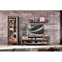 Innostyle Cardiff Wohnwand Holzwerkstoff Used Style Optik Dark -