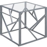 Beliani Konsolentisch Orland Glas Silber