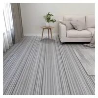 VidaXL PVC-Fliesen Selbstklebend 55 Stk. 5,11 m2 Hellgrau