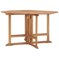 VidaXL Garten-Esstisch Klappbar 110x110x75 cm Massivholz Teak