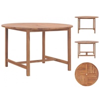 VidaXL Garten-Esstisch Ø110x75 cm Massivholz Teak