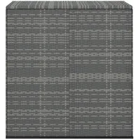 VidaXL Garten-Kissenbox PE Rattan 100x49x103,5 cm Grau