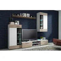 Küchen-Preisbombe Kuechen-preisbombe TOP Wohnwand Tango Anbauwand Wohnkombi Wohnzimmer Sonoma