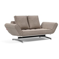 Innovation Living Schlafsofa Ghia Chrom Cord Beige