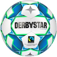 Derbystar Gamma Light 350g Leicht-Fußball weiß/blau/grün 4