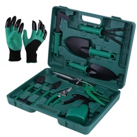 Ulisem eROOSY 11-teiliges Gartenwerkzeug Gartenarbeitsset, Gartengeräte Set Handschuhe mit