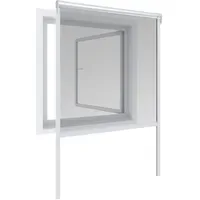 WINDHAGER Insektenschutz Fenster Rollo Basic 160 x 160 cm
