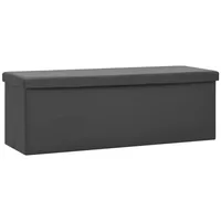 VidaXL Sitzbank mit Stauraum Grau PVC