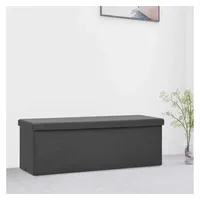 VidaXL Sitzbank Truhenbank Grau 110 x 40 x 48