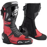 Arlen Ness Sugello Motorradstiefel, schwarz-rot, Größe 48