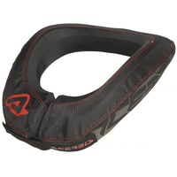 Acerbis X-Round Nackenschutz, Schwarz/Rot Einheitsgröße