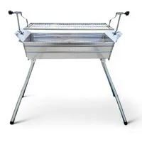 Grillpeter Mangal Ararat 2 mm Schaschlikgrill mit Verstellbarer Grillhöhe