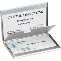 Sigel Visitenkarten-Etui Twin 92 x 63 mm Silber 2