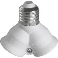 Heitronic Lampenfassung-Adapter E27 auf 2x E27 230 V 60