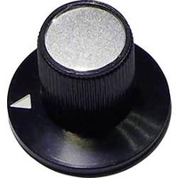 TRU Components 23/12 Drehknopf Schwarz (Ø x H) 23mm