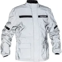 Richa Rain Flare Motorrad Regenjacke, schwarz-silber, Größe M für