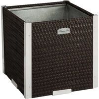 Wilk Polyrattan-Pflanzgefäß 38 cm x 38 cm Braun mit