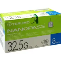 Medita-diabetes Gmbh TERUMO NANOPASS 32.5 Pen Kanüle 0.22x8mm 100
