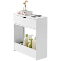 SoBuy Nischenregal Weiß 55x20x60cm Rustikal