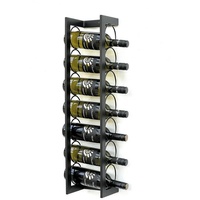 DanDiBo Ambiente Weinregal Metall Wand 75 cm Schwarz Flaschenregal
