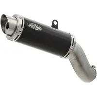 Shark exhaust Factory Aluminium eloxiert schwarz schwarz